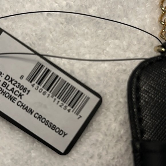 Guess Black Textured Bag with Gold Logo - Picture 9 of 9